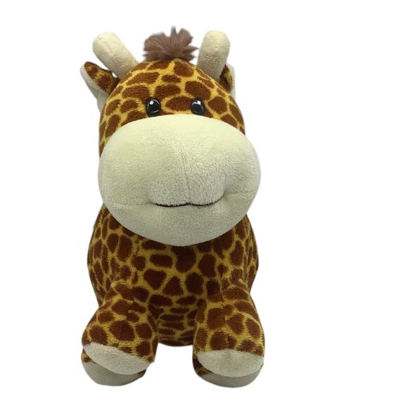 Fiesta Plush Fat Giraffe Stuffed Animal Toy 9" Polyester Fiber Soft & Cuddly - Picture 3 of 9